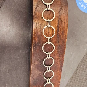 Pulsera Aros Plata Texturizada - Joyería Artesanal